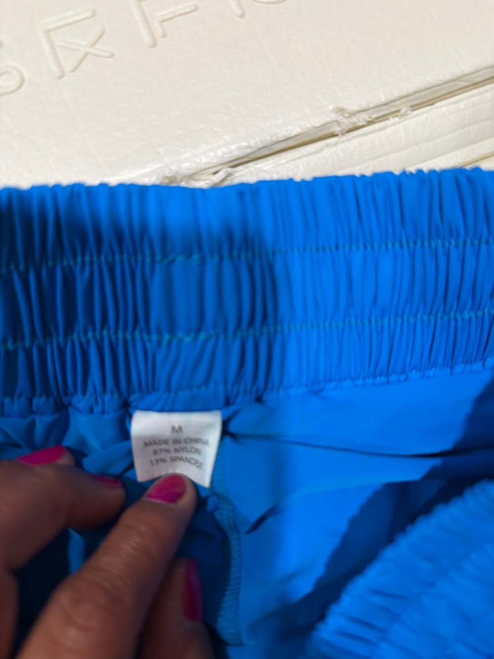 Bright Blue Athletic Running Shorts - Picture 3 of 4